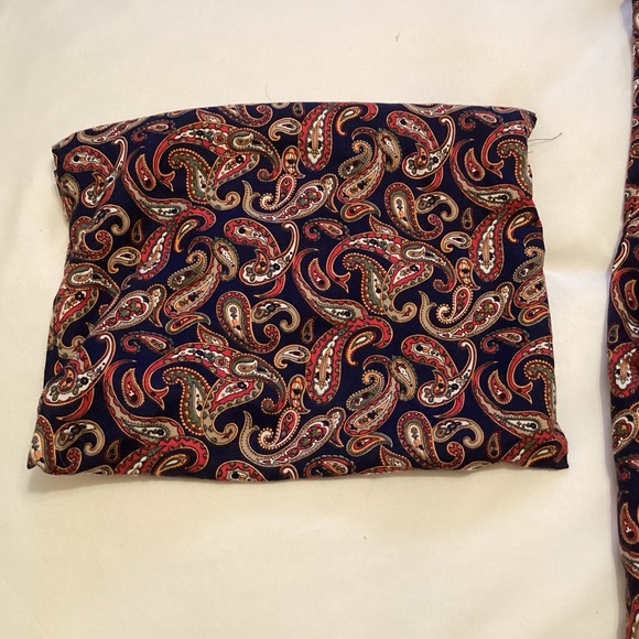 Vintage Sea Island Loungewear Paisley Robe with travel bag made in USA - Picture 12 of 14